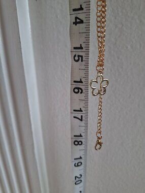 Gold Toned Tops Jewelry Slip On Necklaces One Size Fits All Hearts Flowers 4